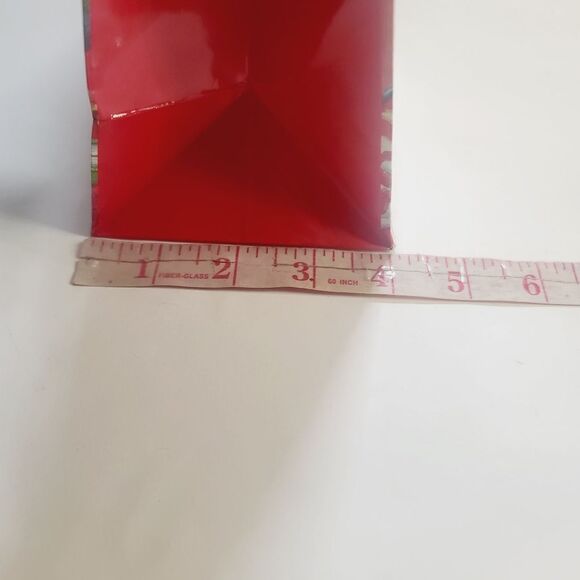 Vintage 90s Cute Teddy Bear Plush Christmas Gift Bag Red Tree Clown - Picture 10 of 10